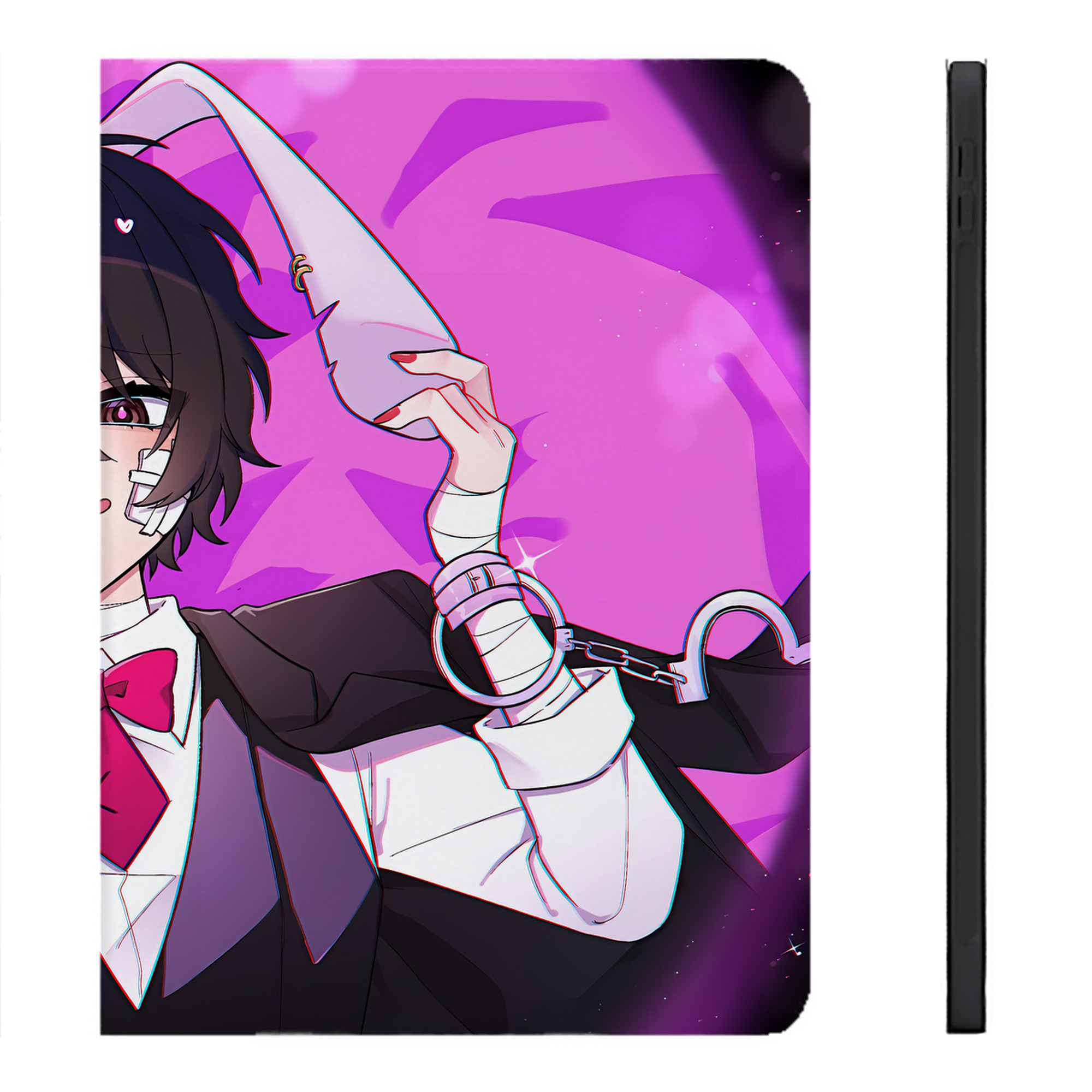 （画像用） 文豪ストレイドッグス Bungo Stray Dogs IPadケース ペンホルダー付き ブックスタイルデザイン
